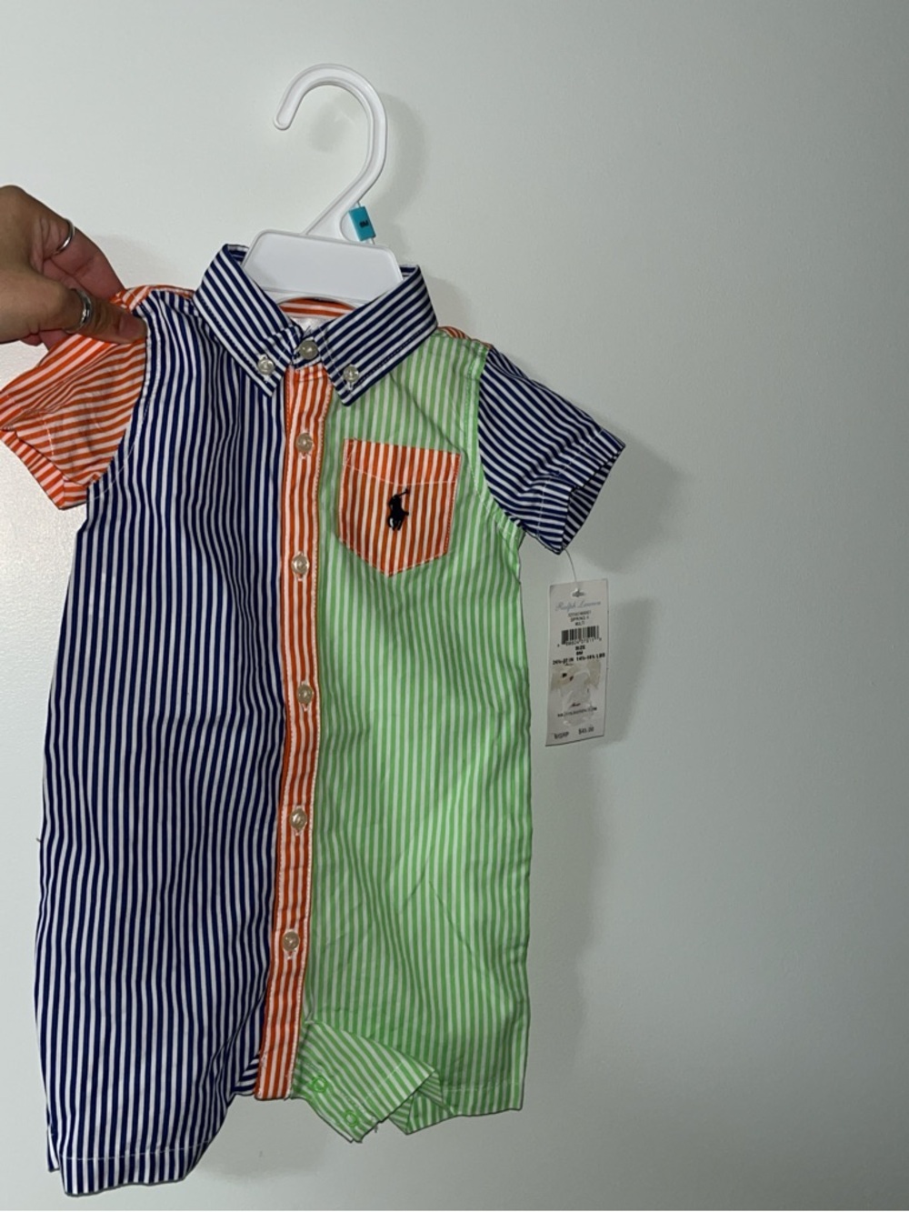 Ralph Lauren Striped Onesie